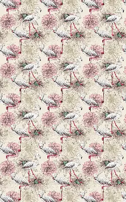 Zatamnjujuća rolo zavjesa za prozor Bijeli flamingosi