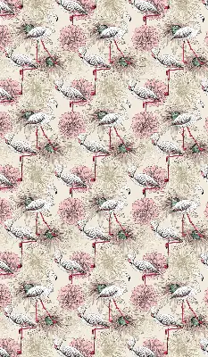 Zatamnjujuća rolo zavjesa za prozor Bijeli flamingosi