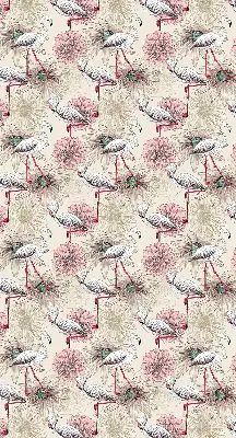 Zatamnjujuća rolo zavjesa za prozor Bijeli flamingosi