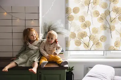 Unutarnja zatamnjujuća rolo zavjesa Žute grane