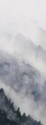 Unutarnja zatamnjujuća rolo zavjesa za prozor Maglovite planine