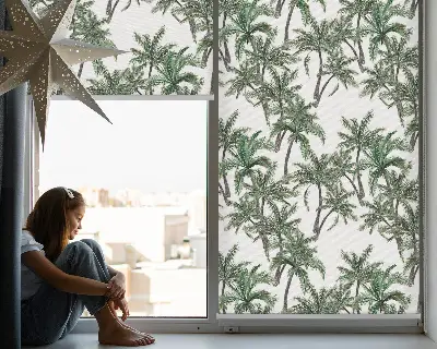 Unutarnja prozorska zatamnjujuća rolo zavjesa Palme