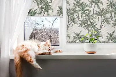 Unutarnja prozorska zatamnjujuća rolo zavjesa Palme