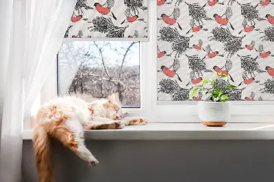 Zatamnjujuća rolo zavjesa za prozor Ptice zebice