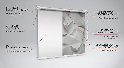 Unutarnja prozorska zatamnjujuća rolo zavjesa 3D papirnati zid