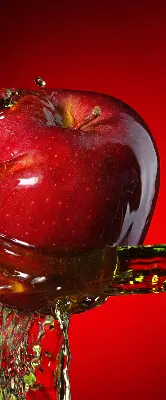 Zatamnjujuća rolo zavjesa za prozor Jabuka prelivena vodom