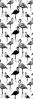 Zatamnjujuća rolo zavjesa za balkonska vrata Crni flamingosi
