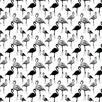 Zatamnjujuća rolo zavjesa za balkonska vrata Crni flamingosi