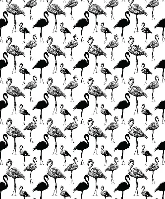 Zatamnjujuća rolo zavjesa za balkonska vrata Crni flamingosi