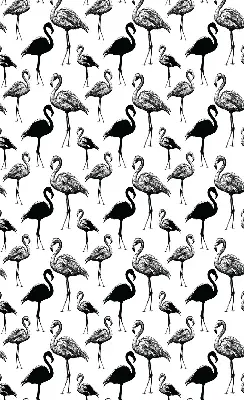 Zatamnjujuća rolo zavjesa za balkonska vrata Crni flamingosi