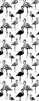 Zatamnjujuća rolo zavjesa za balkonska vrata Crni flamingosi
