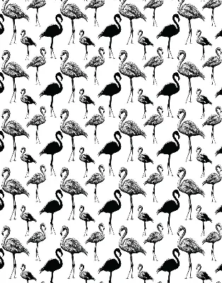 Zatamnjujuća rolo zavjesa za balkonska vrata Crni flamingosi