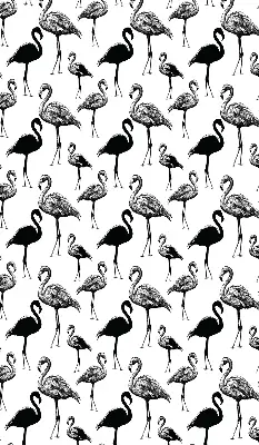Zatamnjujuća rolo zavjesa za balkonska vrata Crni flamingosi