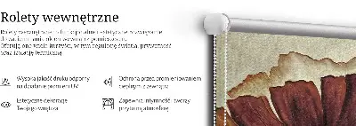 Unutarnja prozorska zatamnjujuća rolo zavjesa Cvijeće