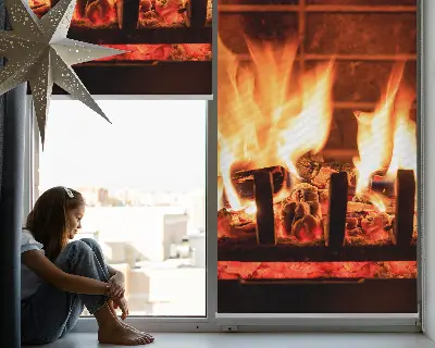 Zatamnjujuća rolo zavjesa za prozor Kamin