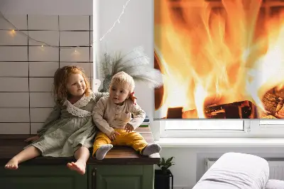 Zatamnjujuća rolo zavjesa za prozor Kamin