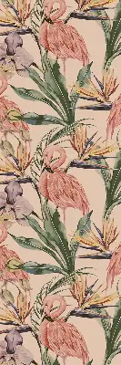 Unutarnja zatamnjujuća rolo zavjesa za prozor Flamingosi i cvijeće