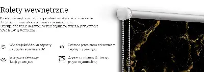 Platnena zatamnjujuća rolo zavjesa Crni mramor