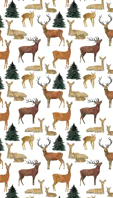 Unutarnja zatamnjujuća rolo zavjesa Jeleni i srne