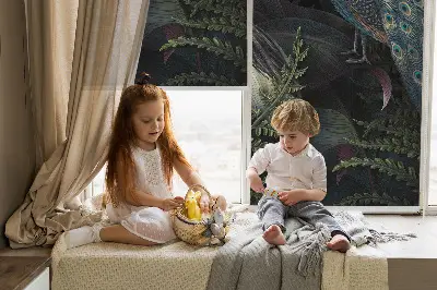 Zatamnjujuća rolo zavjesa za prozor Patki u zelenom