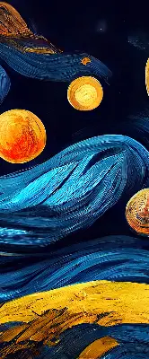Platnena zatamnjujuća rolo zavjesa Planeti