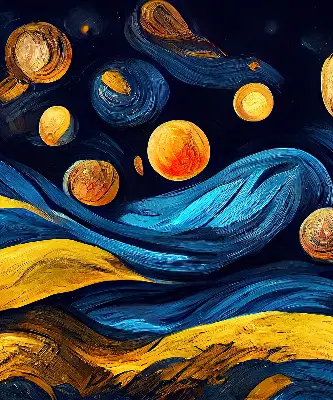 Platnena zatamnjujuća rolo zavjesa Planeti