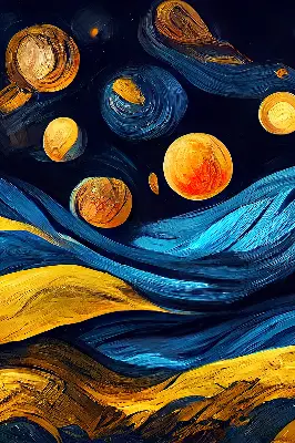 Platnena zatamnjujuća rolo zavjesa Planeti