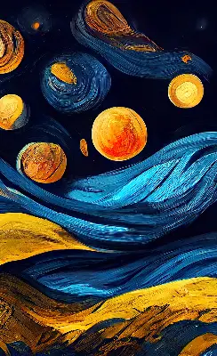 Platnena zatamnjujuća rolo zavjesa Planeti