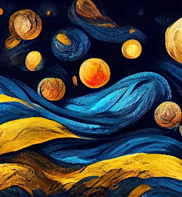 Platnena zatamnjujuća rolo zavjesa Planeti