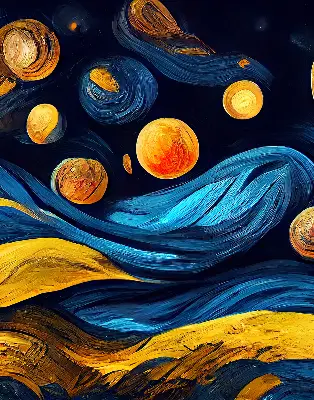 Platnena zatamnjujuća rolo zavjesa Planeti