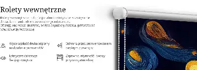 Platnena zatamnjujuća rolo zavjesa Planeti