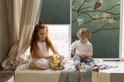Zatamnjujuća rolo zavjesa za prozor Ptice na grani