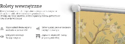 Zatamnjujuća rolo zavjesa za balkonska vrata Paun na drvetu