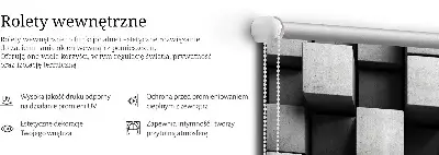 Unutarnja zatamnjujuća rolo zavjesa Kamene kocke