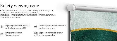 Zatamnjujuća rolo zavjesa za prozor Polukrug unutar polukruga