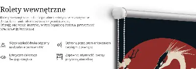 Platnena zatamnjujuća rolo zavjesa Ždral u vodi