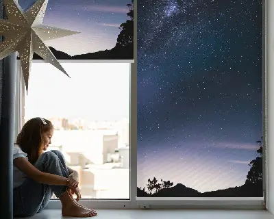 Zatamnjujuća rolo zavjesa za prozor Zvjezdano nebo
