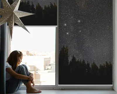 Unutarnja zatamnjujuća rolo zavjesa Zvijezde na nebu