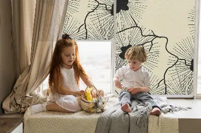 Zatamnjujuća rolo zavjesa za balkonska vrata Maslačci