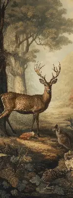 Unutarnja zatamnjujuća rolo zavjesa za prozor Životinje u šumi