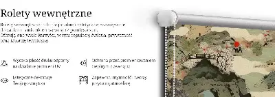 Platnena zatamnjujuća rolo zavjesa Planina