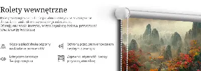 Platnena zatamnjujuća rolo zavjesa Pogled s vrha