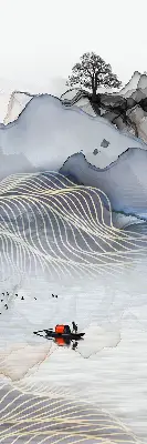 Unutarnja zatamnjujuća rolo zavjesa za prozor Mutne planine
