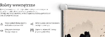 Platnena zatamnjujuća rolo zavjesa Stijene