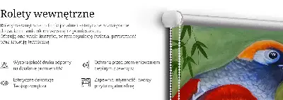 Unutarnja prozorska zatamnjujuća rolo zavjesa Ptica na grani
