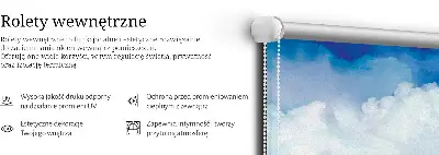 Unutarnja zatamnjujuća rolo zavjesa Oblaci