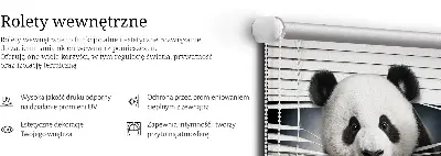 Unutarnja zatamnjujuća rolo zavjesa za prozor Panda