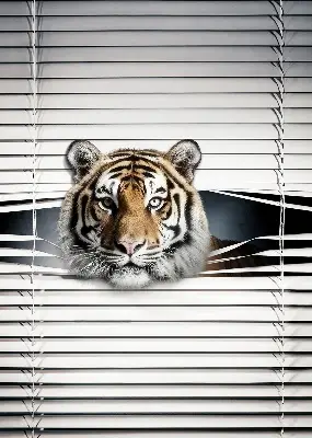 Zatamnjujuća rolo zavjesa za balkonska vrata Tigar