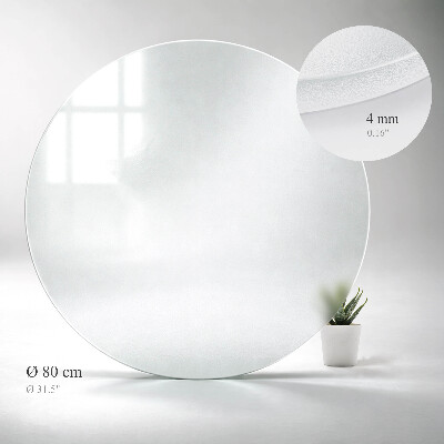 Okrugla ploča za stol Poluprozirna