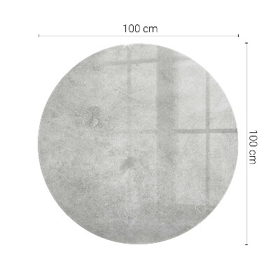 Okrugla ploča za vanjski stol Ogrebotine na betonskoj površini